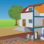 2階建て住宅の強制循環暖房方式 - 熱問題の解決策